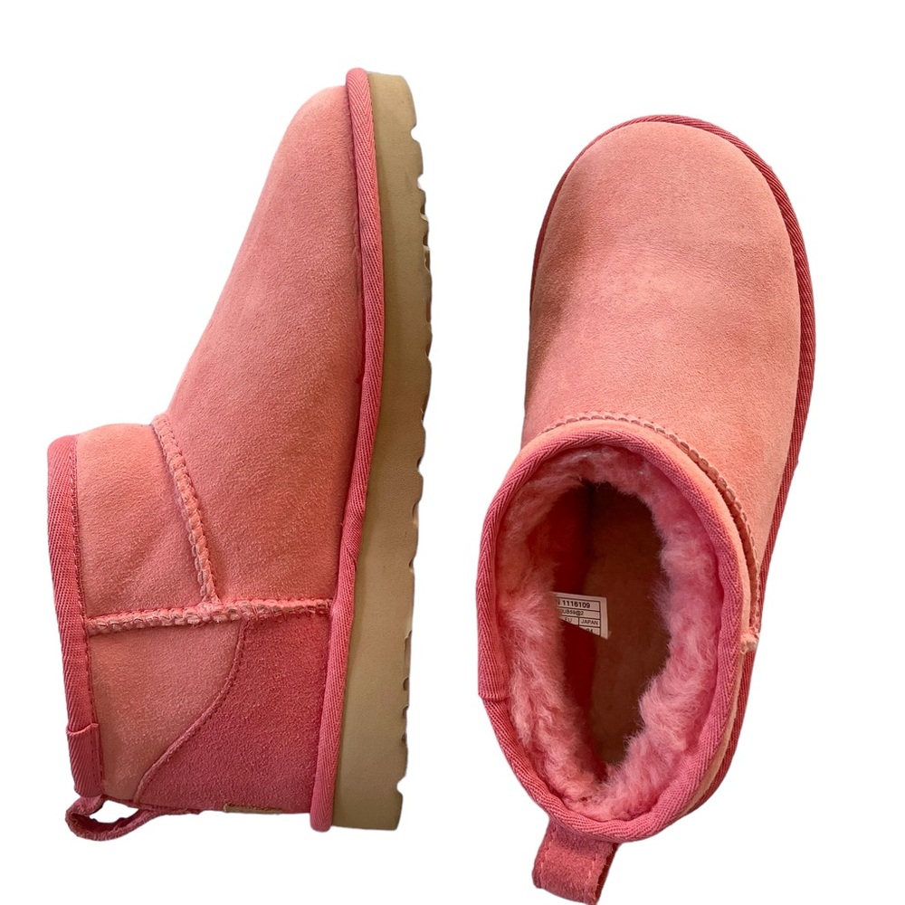pink mini UGG boots size 7